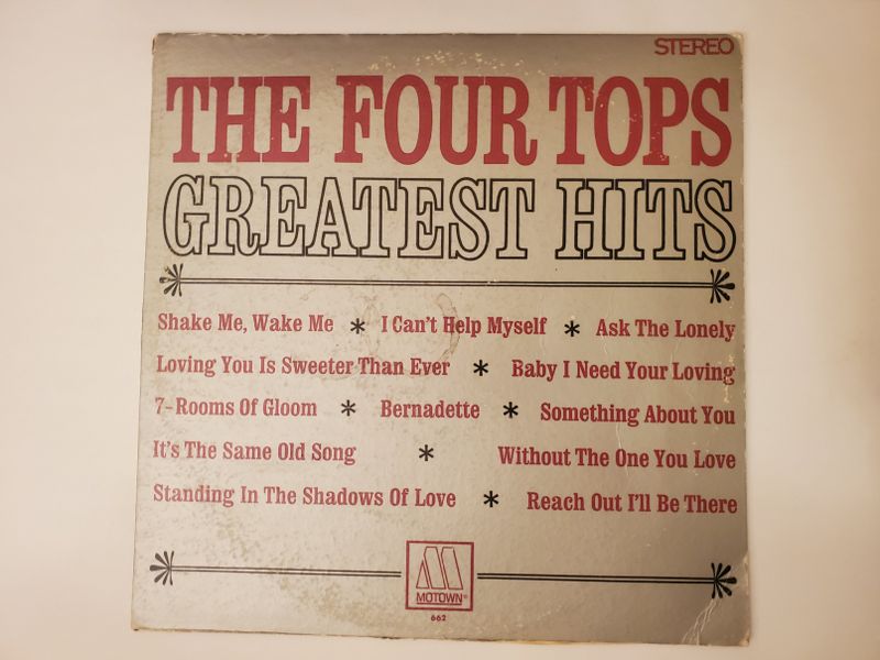 The Four Tops Greatest Hits vinyl record